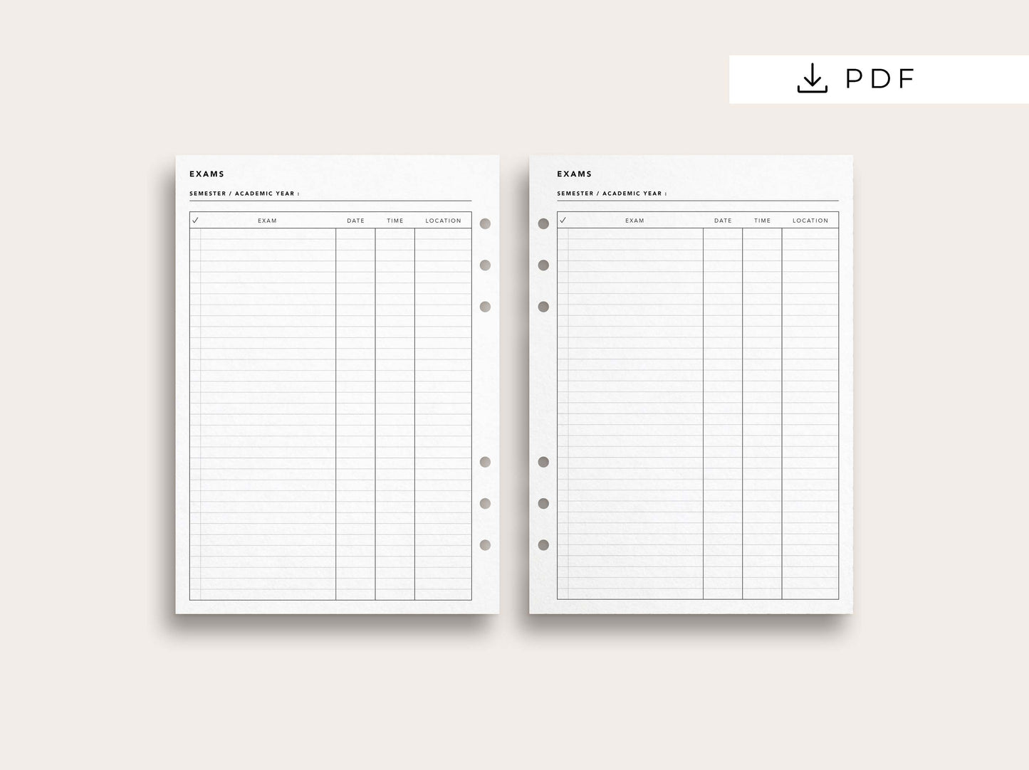 Exam Tracker