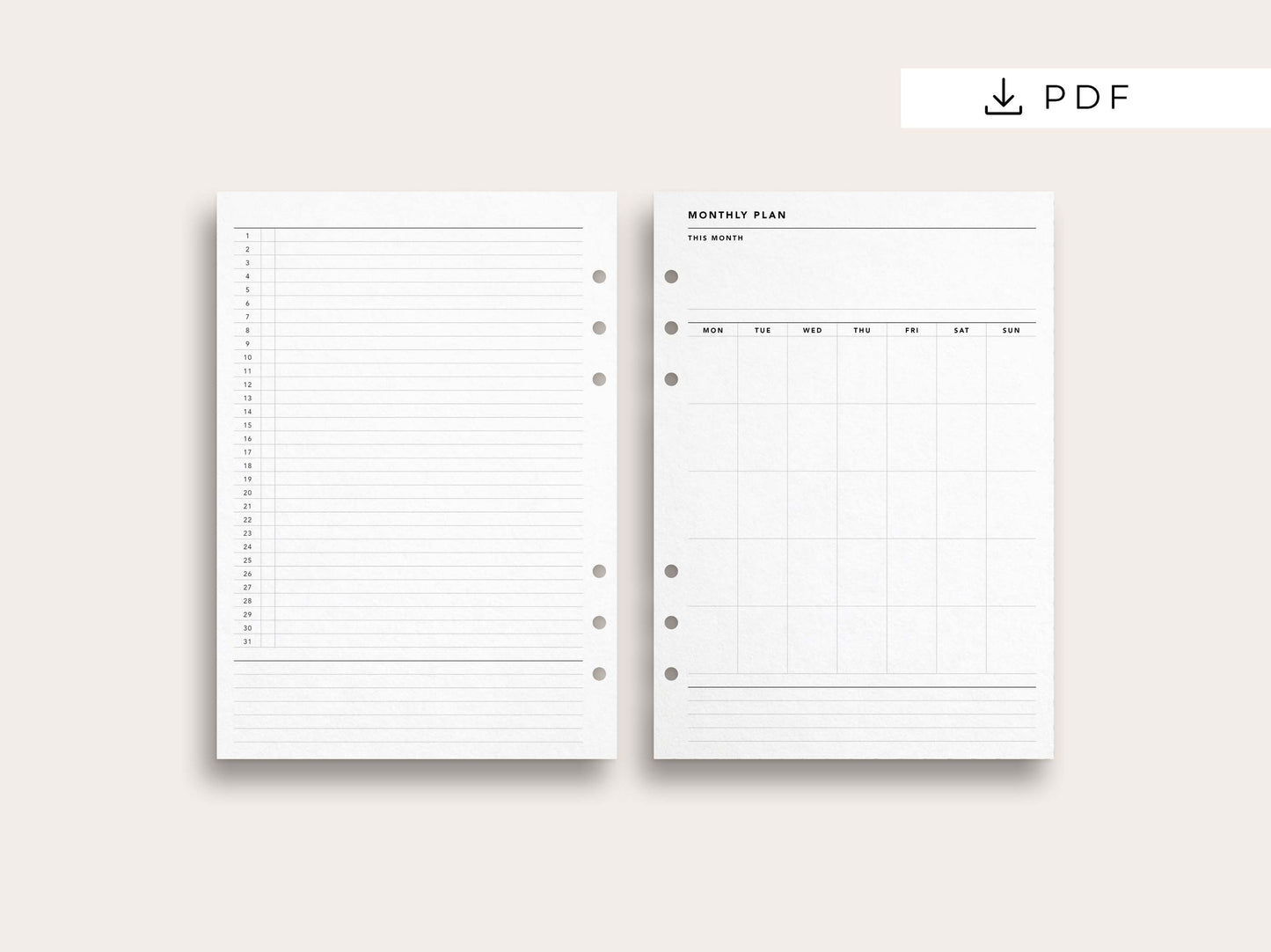 Monthly Planner No. 3