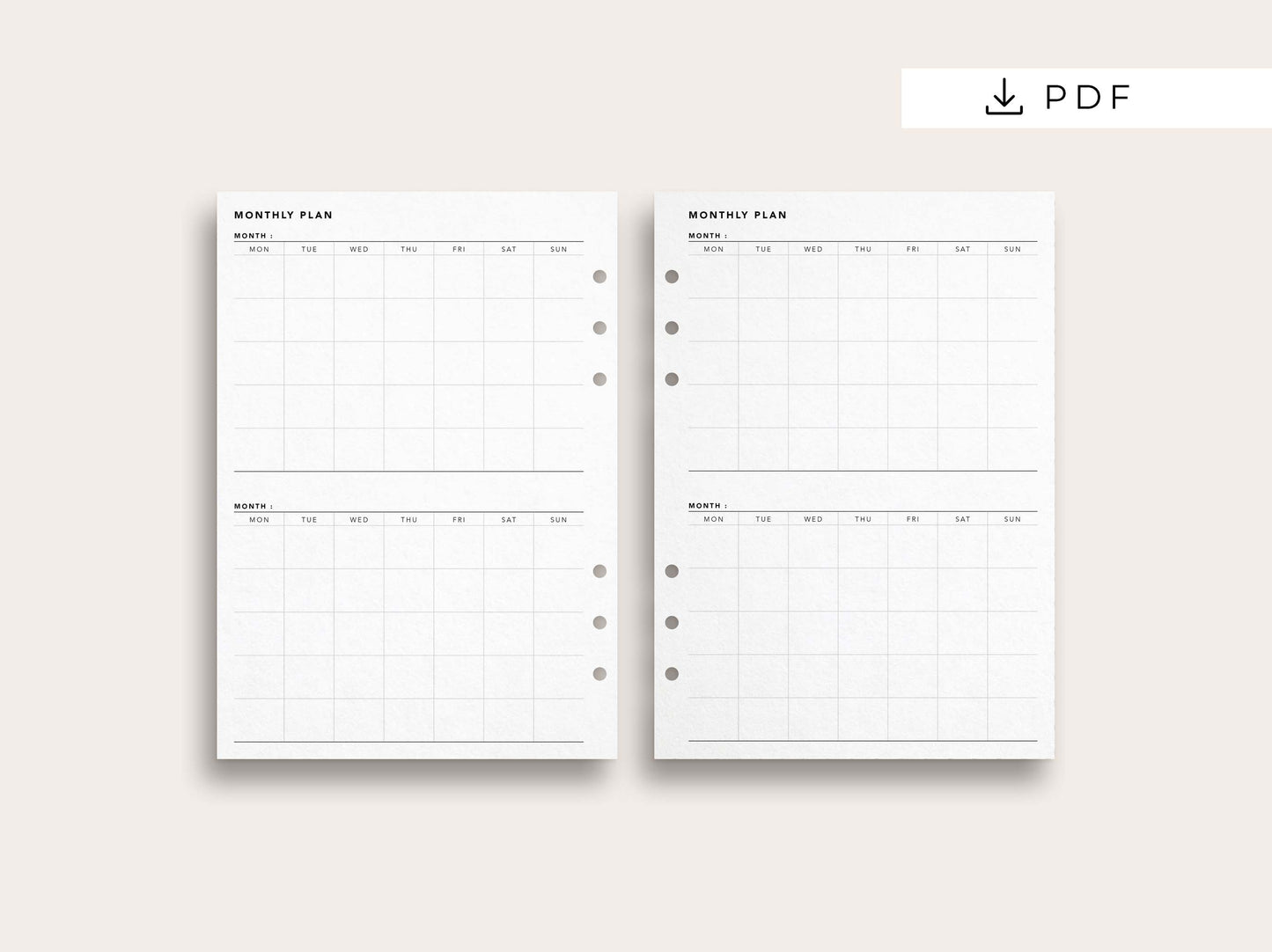 Monthly Planner No. 7