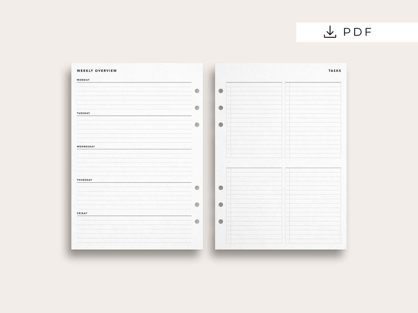 Work Week Planner with Task Management