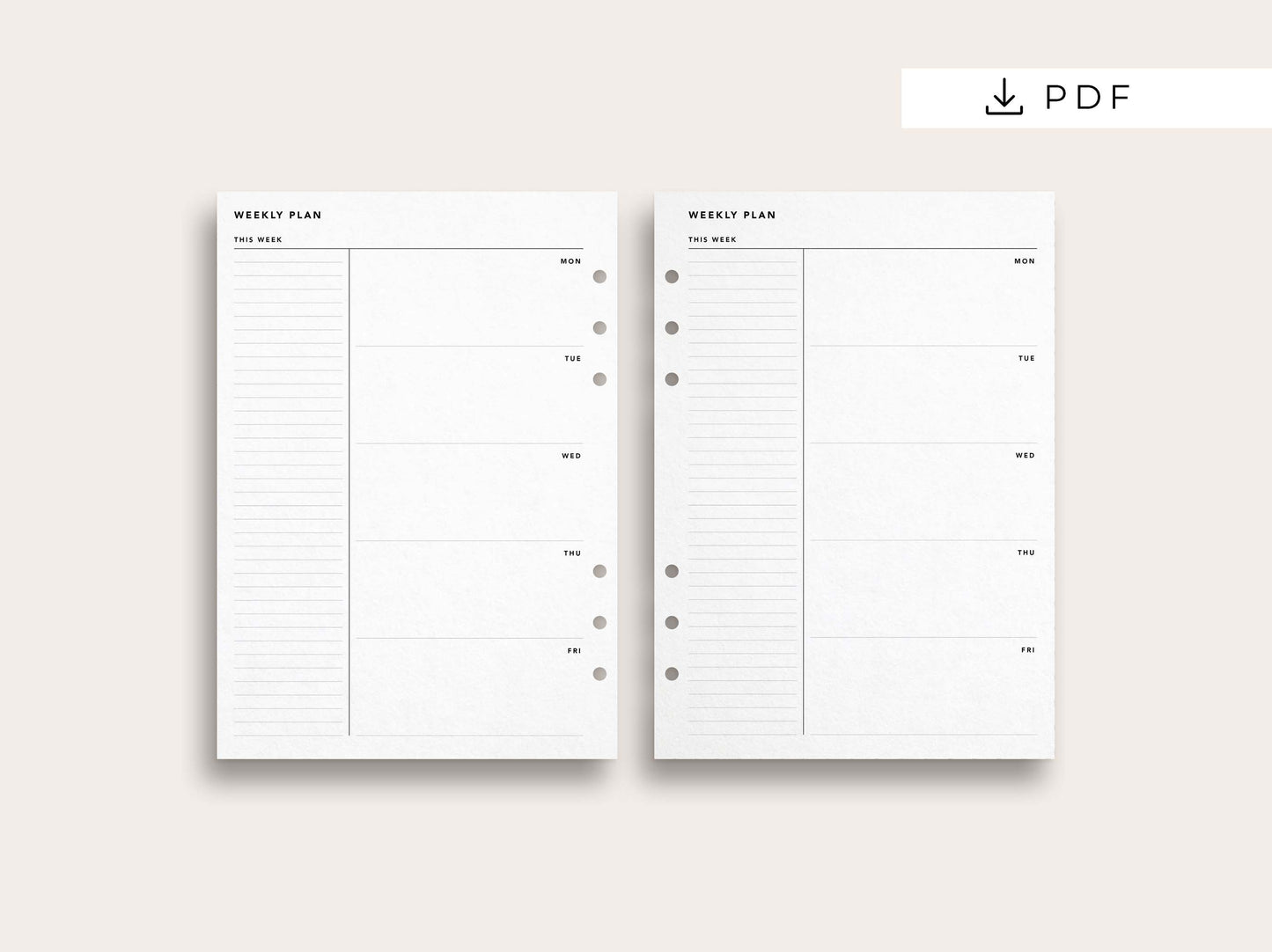 Work Week Planner