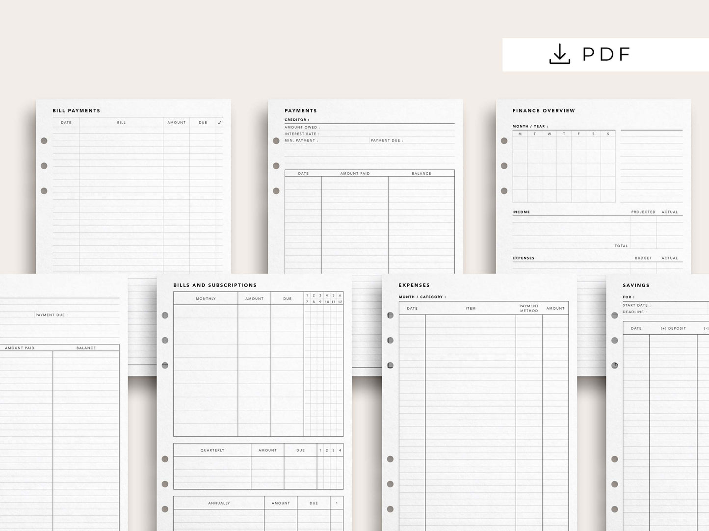 Finance Planner Bundle