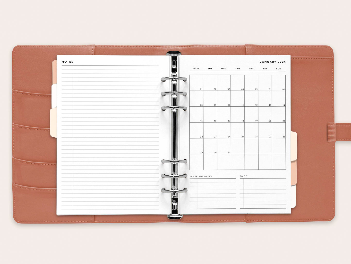 Printed: 2024 Monthly Planner No. 1