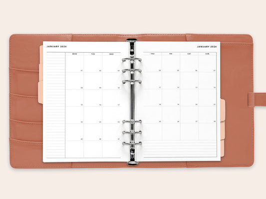 Printed: 2024 Monthly Planner No. 9