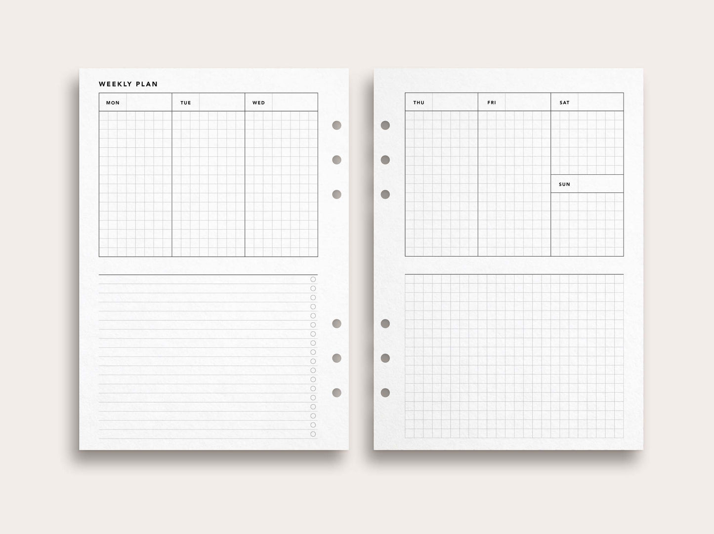 Weekly Planner No. 25