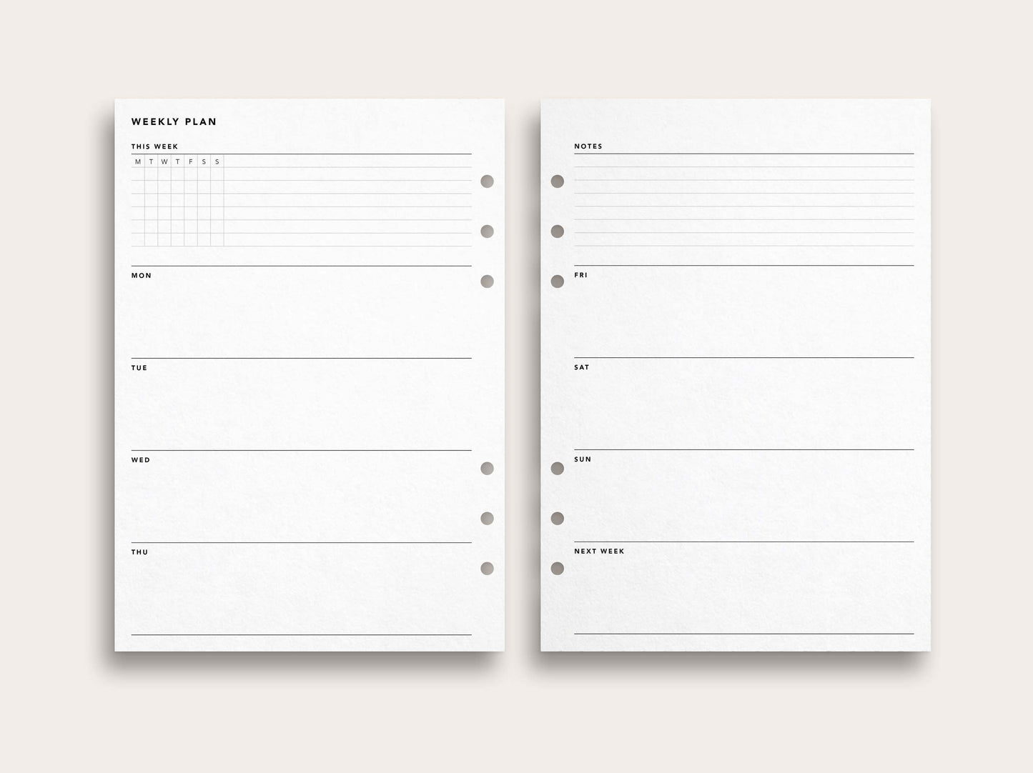 Weekly Planner No. 4