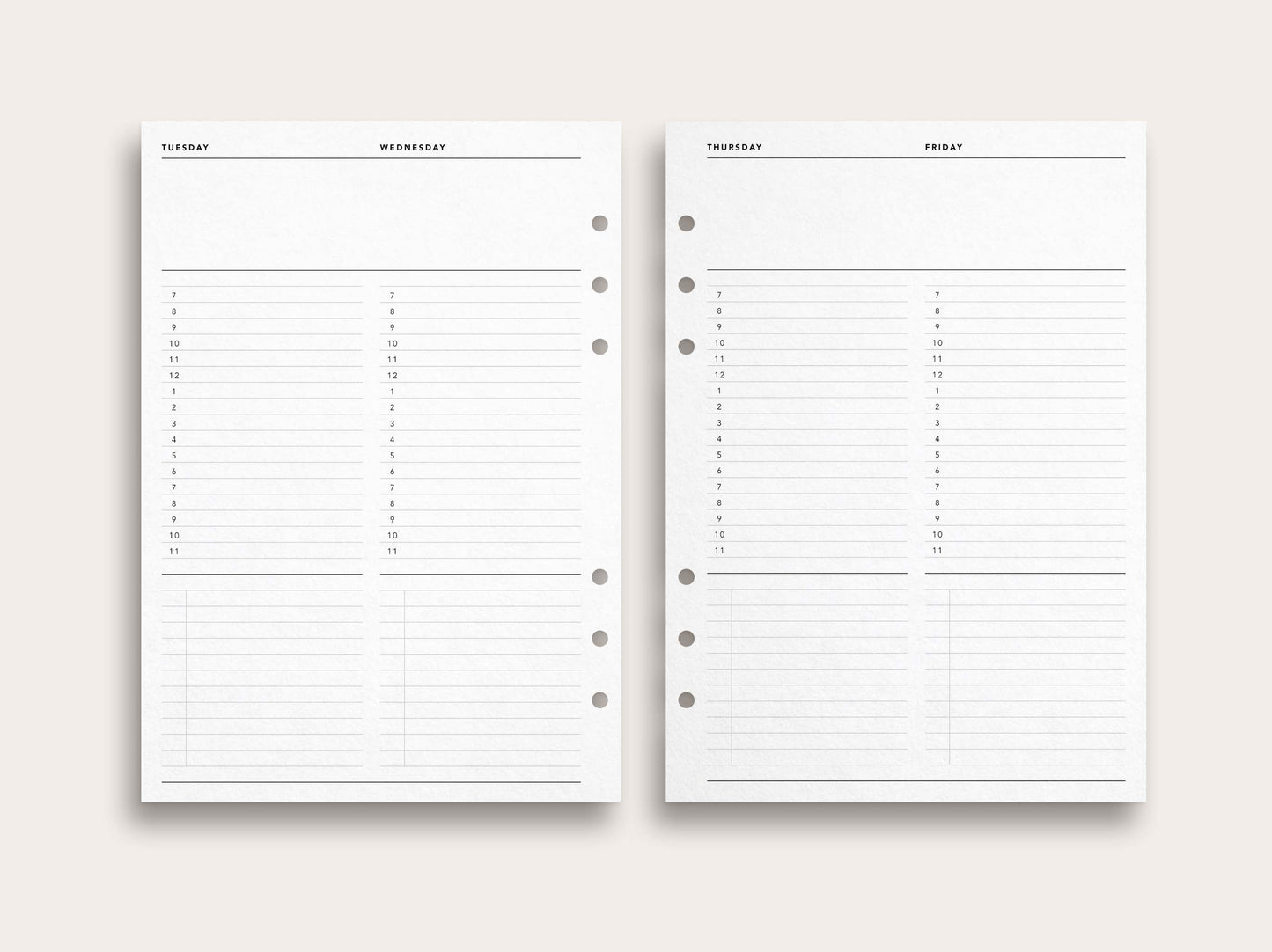 Weekly Planner No. 16 / Week on 4 Pages
