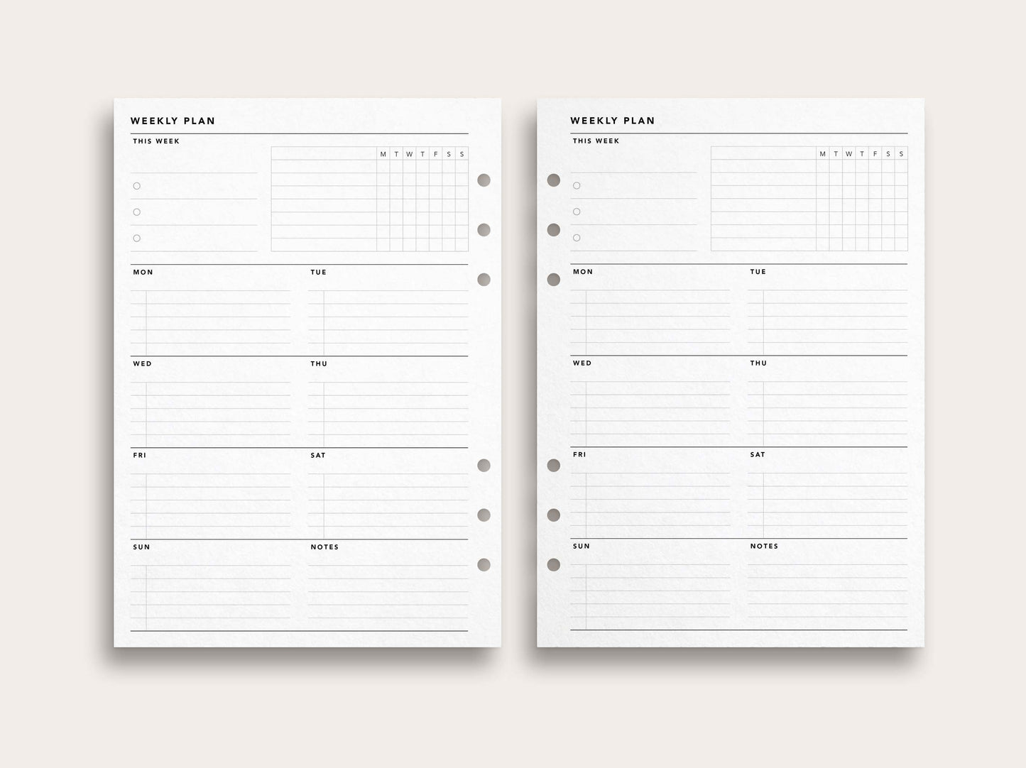 Weekly Planner No. 19