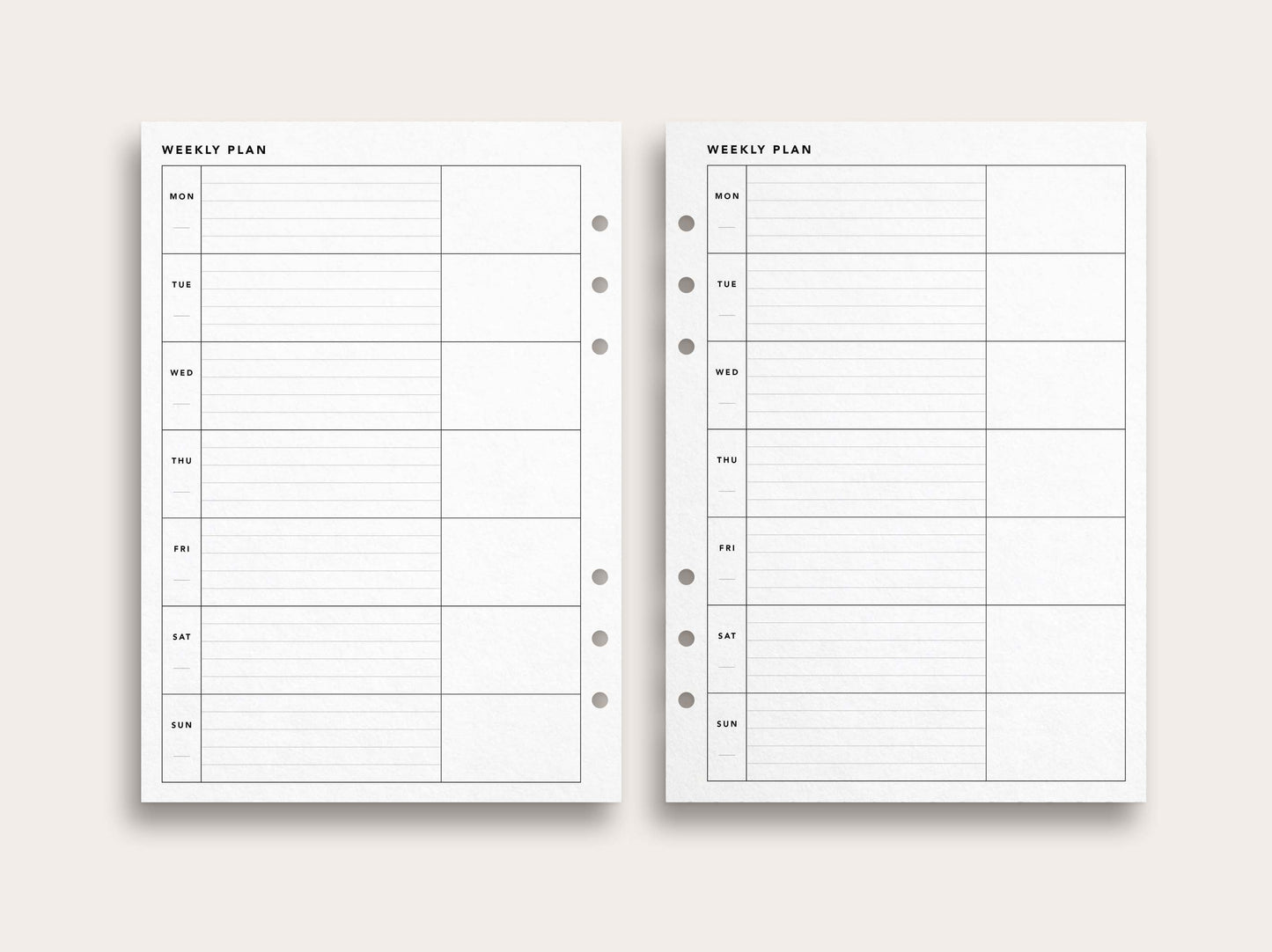 Weekly Planner No. 22