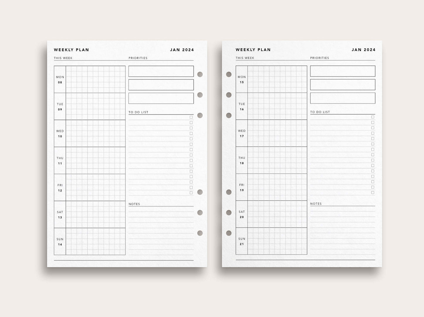 Printed: 2024 Weekly Planner No. 11