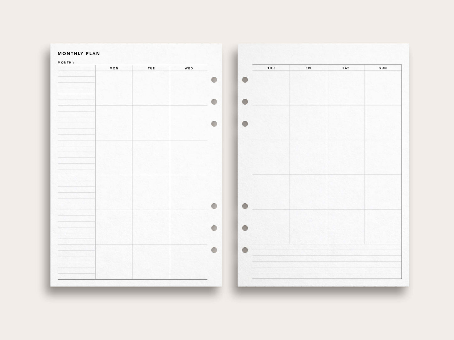 Monthly Planner No. 9