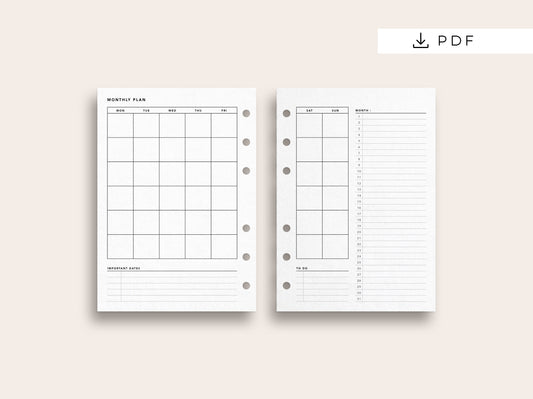 Designed By You 006: Monthly Planner