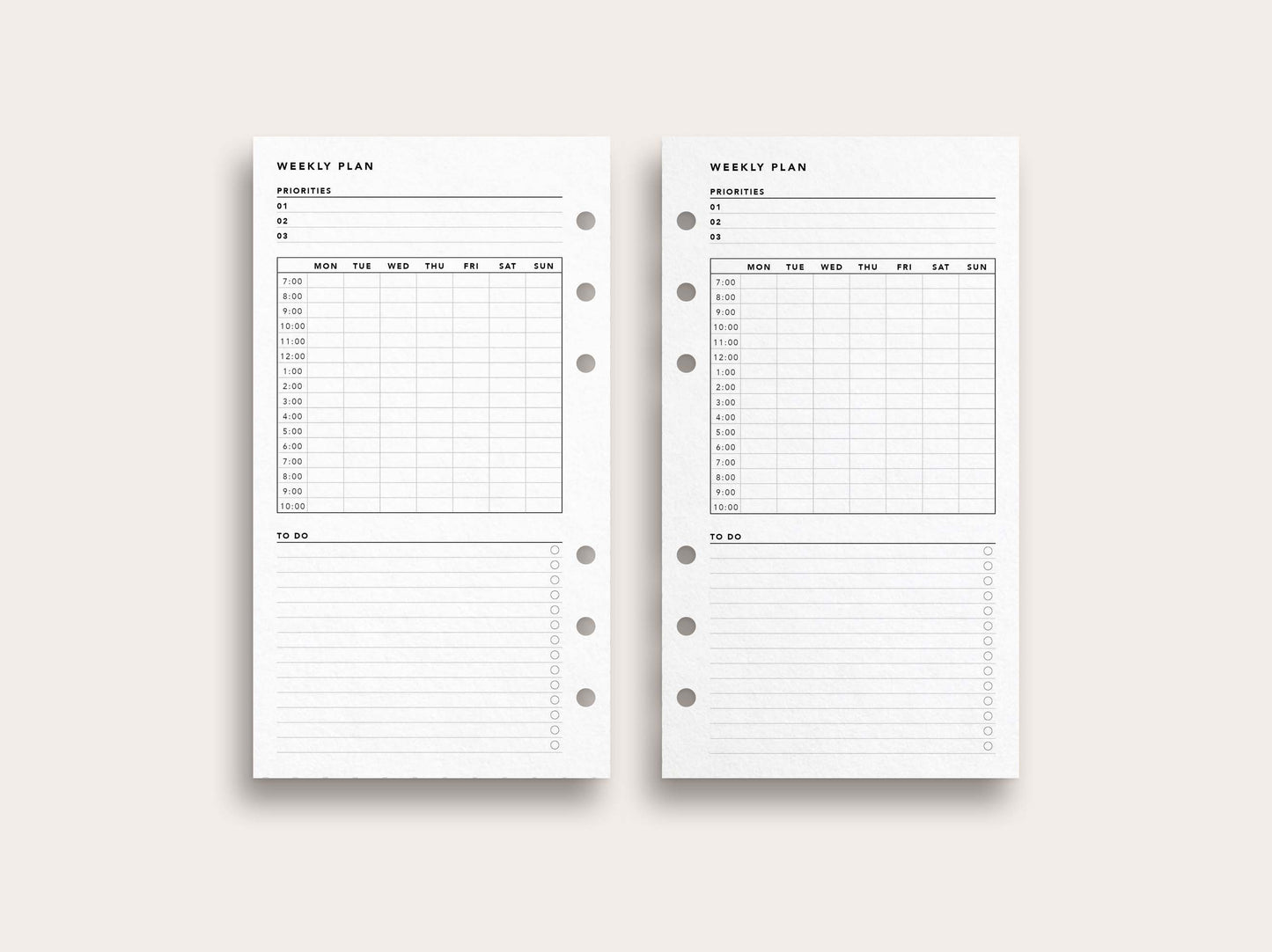Weekly Planner No. 30