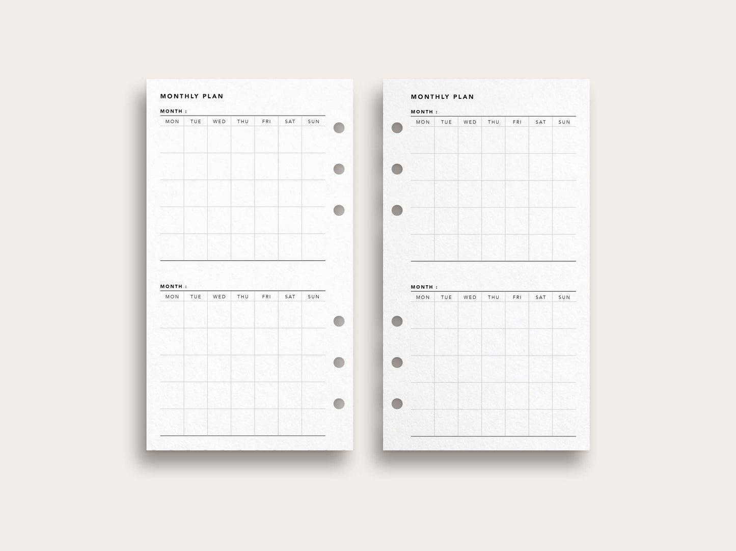Monthly Planner No. 7