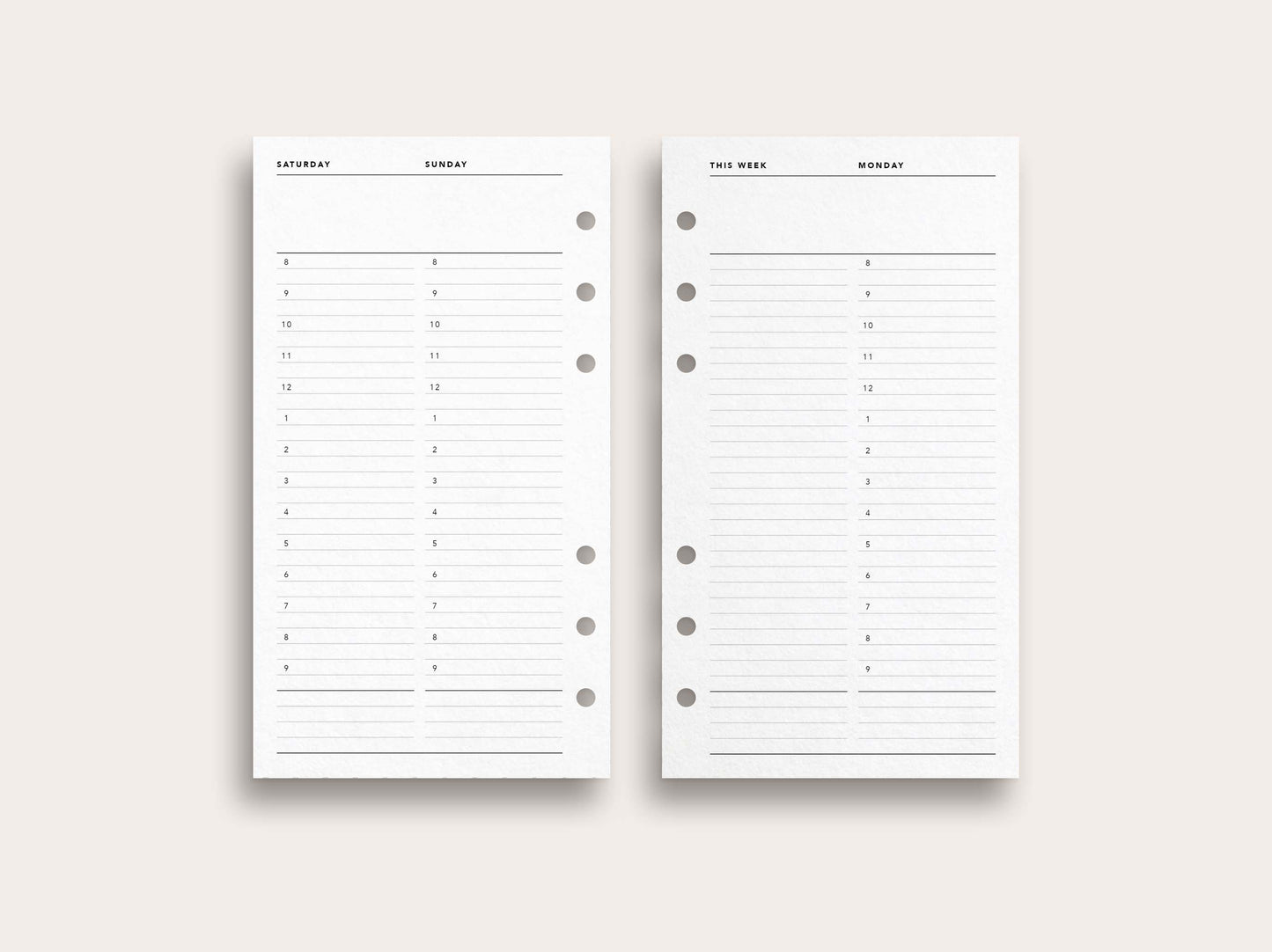 Weekly Planner No. 15 / Week on 4 Pages