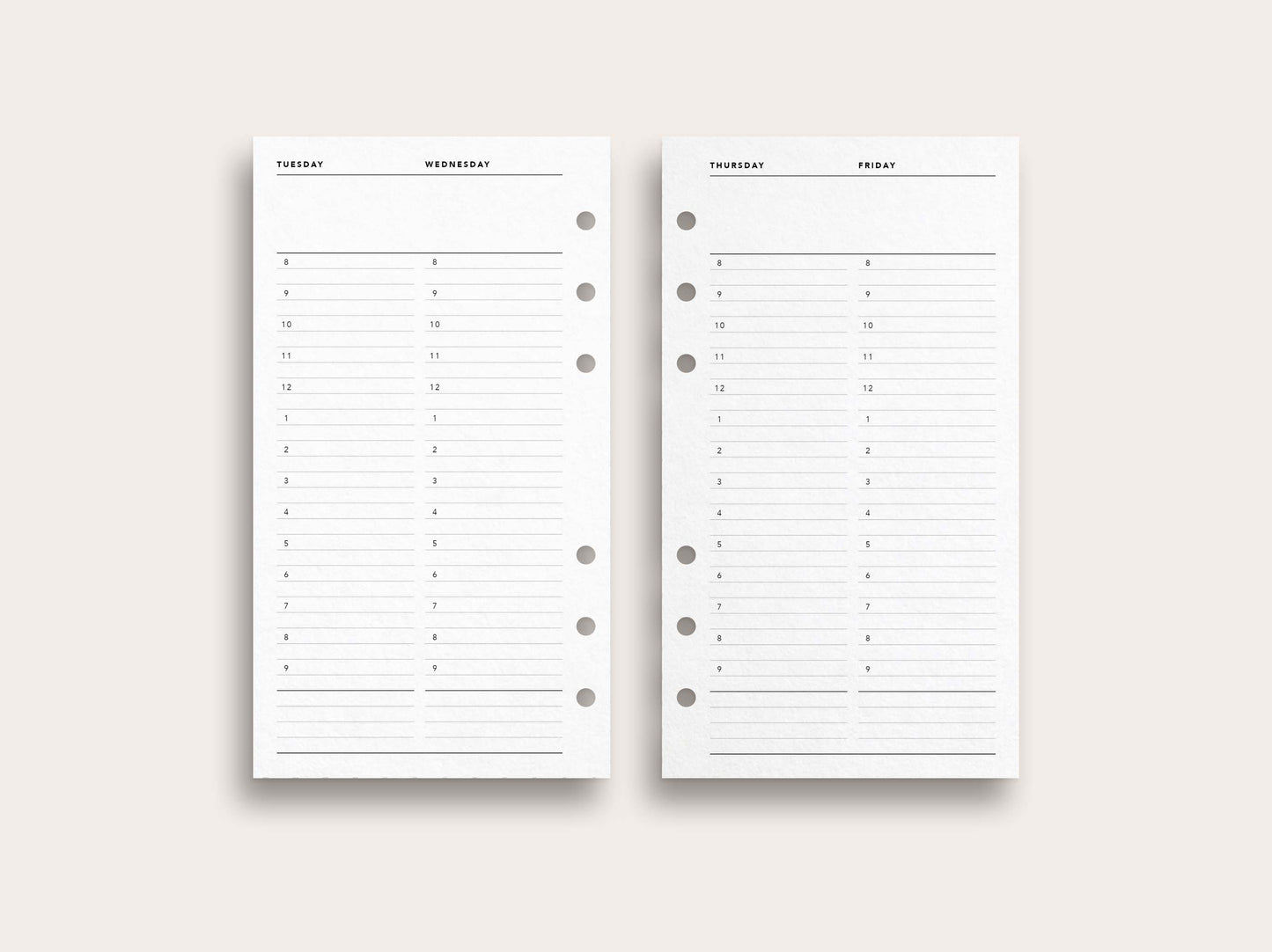 Weekly Planner No. 15 / Week on 4 Pages