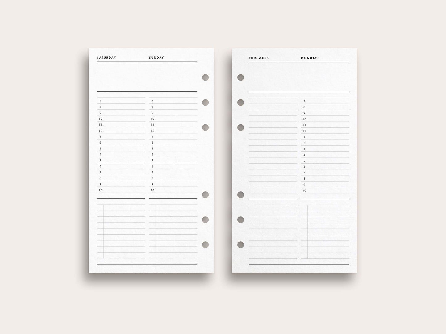 Weekly Planner No. 16 / Week on 4 Pages
