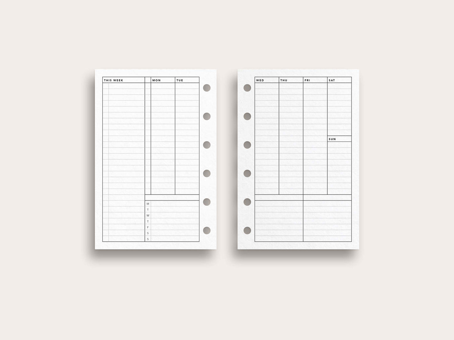 Weekly Planner No. 6 / Lined