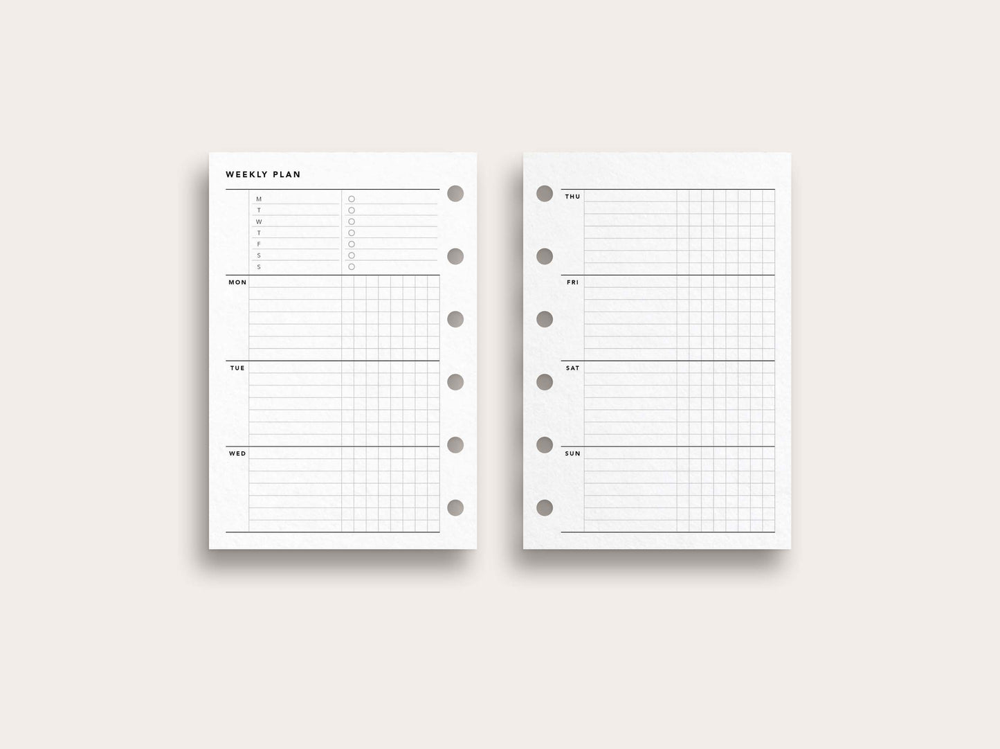 Weekly Planner No. 18