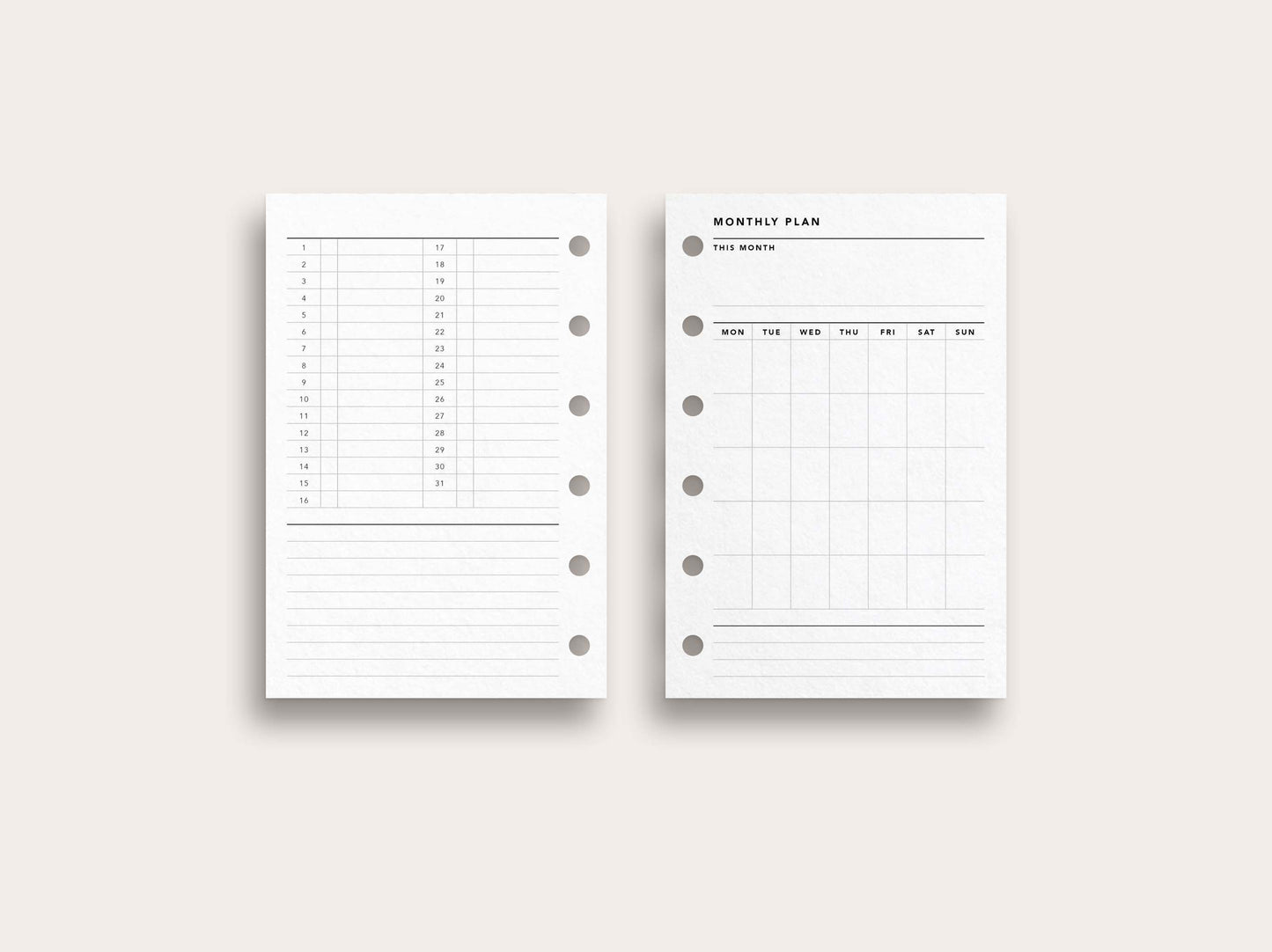Monthly Planner No. 3