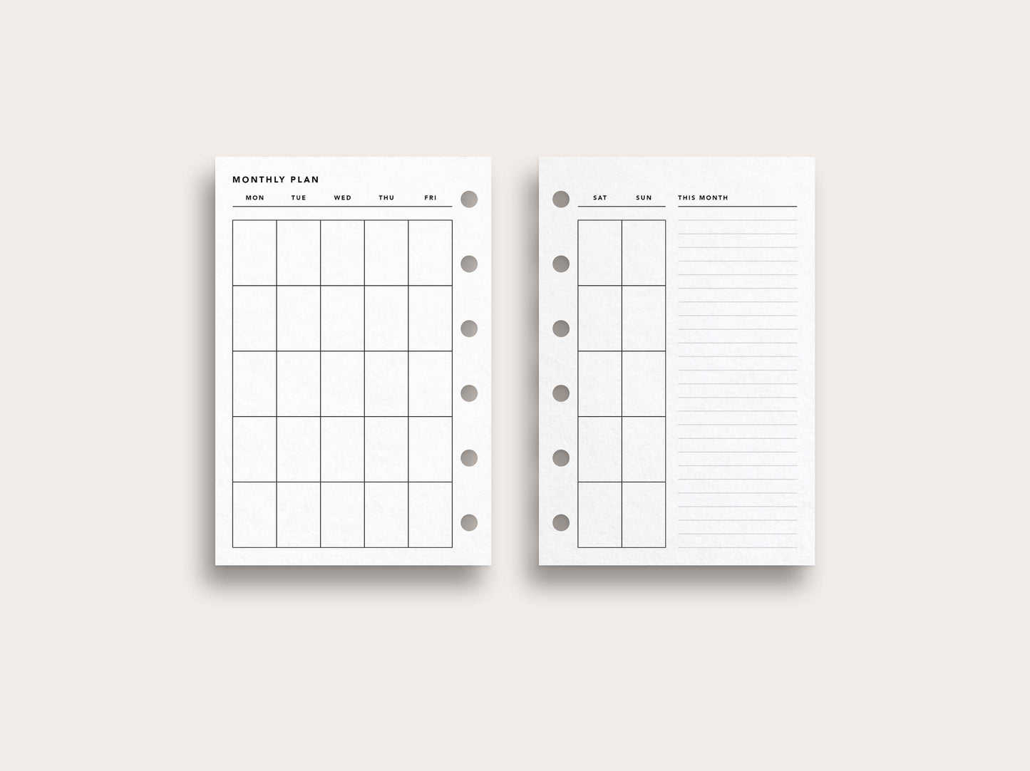 Monthly Planner No. 5
