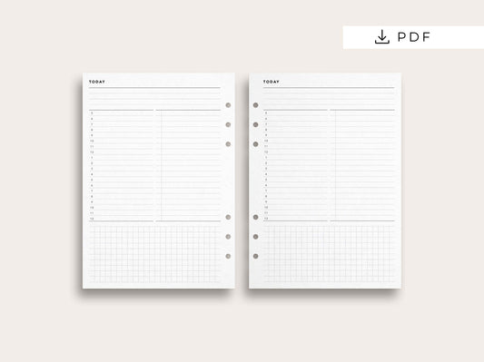 Recurring Tasks: Minimal Printable Pocket Planner Inserts