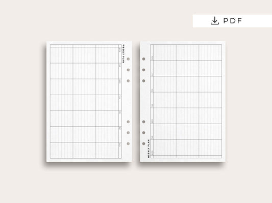 Weekly Planner No. 9 / Lined