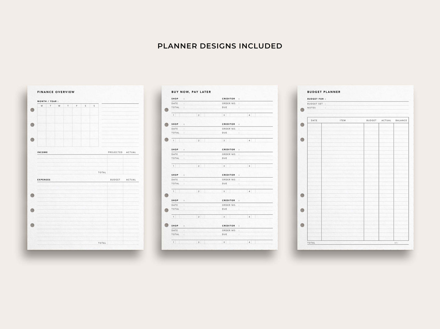 Finance Planner Bundle